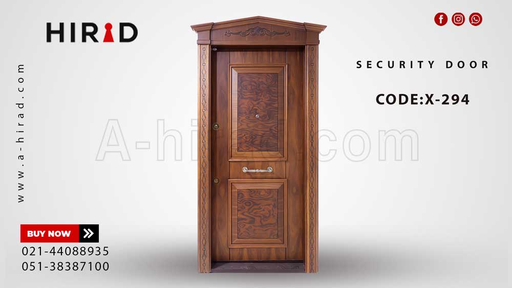 درب ضد سرقت گردویی مدل X-294